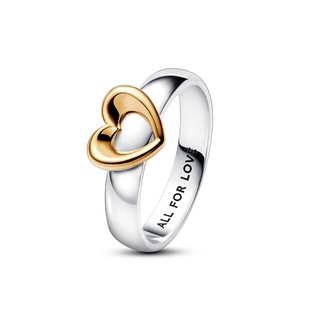 Nhẫn Pandora Moments Mạ Vàng 14k Mặt Trái Tim