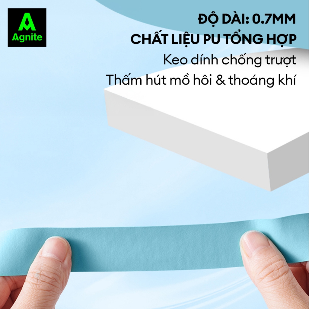 Quấn cán vợt Agnite cho cầu lông, pickleball, tennis – bám tay, chống trượt, thấm hút mồ hôi