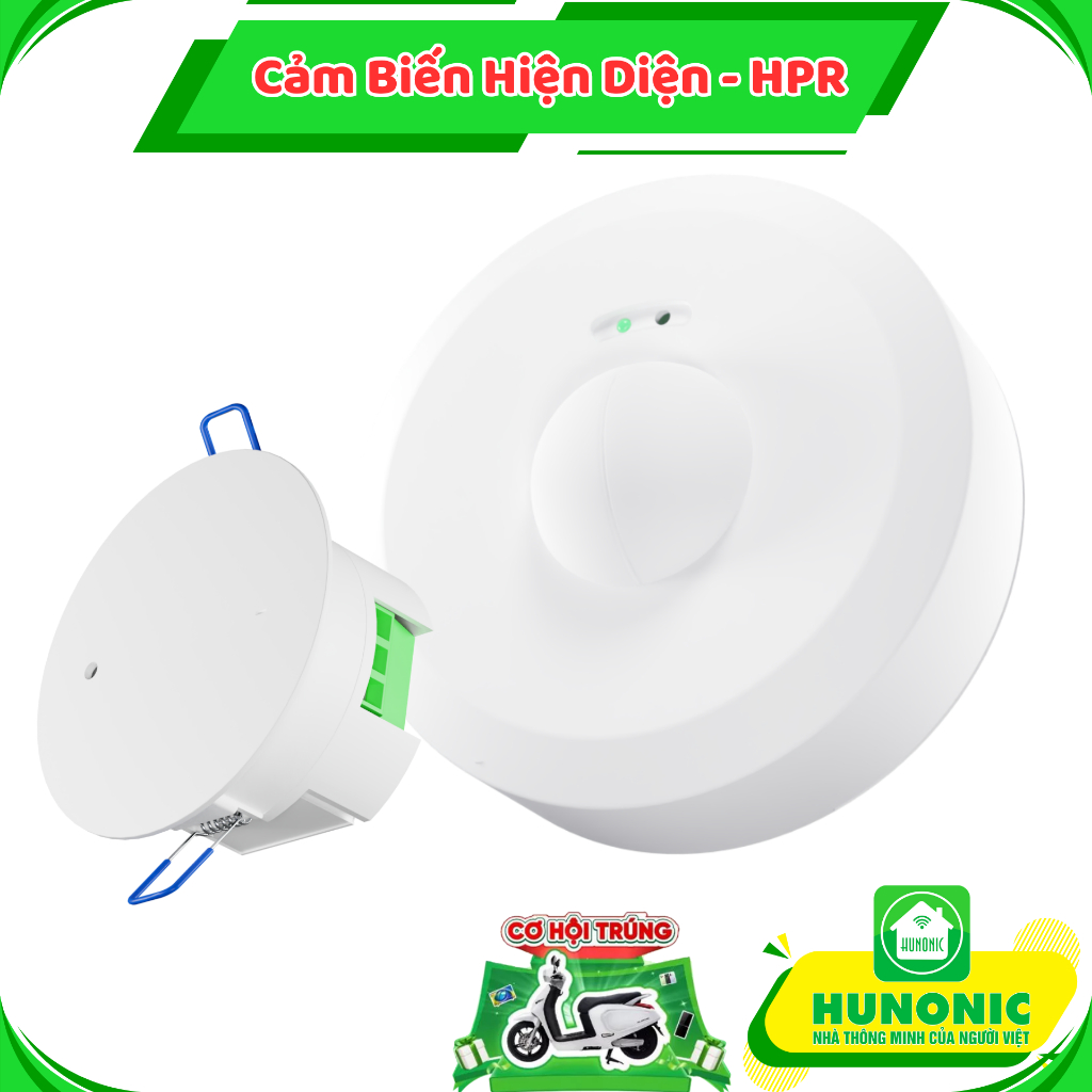 Cảm Biến Hiện Diện Hunonic HPR Ốp Trần, Âm Trần, Phát Hiện Chính Xác ...