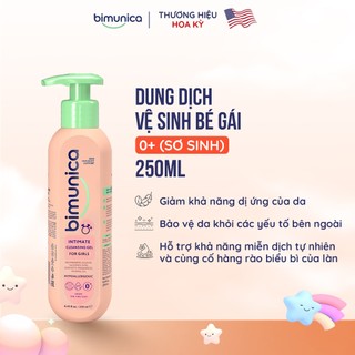 Combo 2 Chai Dung Dịch Vệ Sinh Vùng Kín & Mông Bé Gái BIMUNICA - Từ Sơ Sinh Đến Dậy Thì
