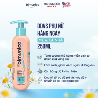 Dung Dịch Vệ Sinh Phụ Nữ Bimunica Cao Cấp 250ml - Ngăn Mùi, Cân Bằng PH, Gel Dịu Nhẹ