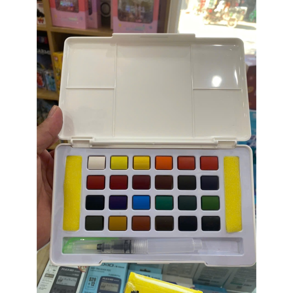 Màu nước nén 12/18/24 màu - Solid Water Color Thiên Long Colokit - Đạt chuẩn châu Âu
