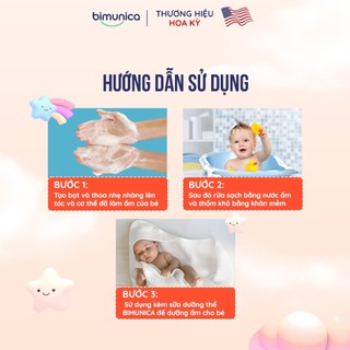 Sữa Tắm Gội Cho Bé Từ Sơ Sinh Bimunica Dịu Nhẹ Làm Sạch Bảo Vệ Da