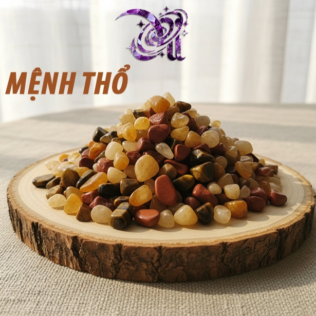 Set Đá Phong Thủy (theo MỆNH NGŨ HÀNH) - Để bàn làm việc, phòng ngủ, xe hơi, tarot - Thu hút tài vận