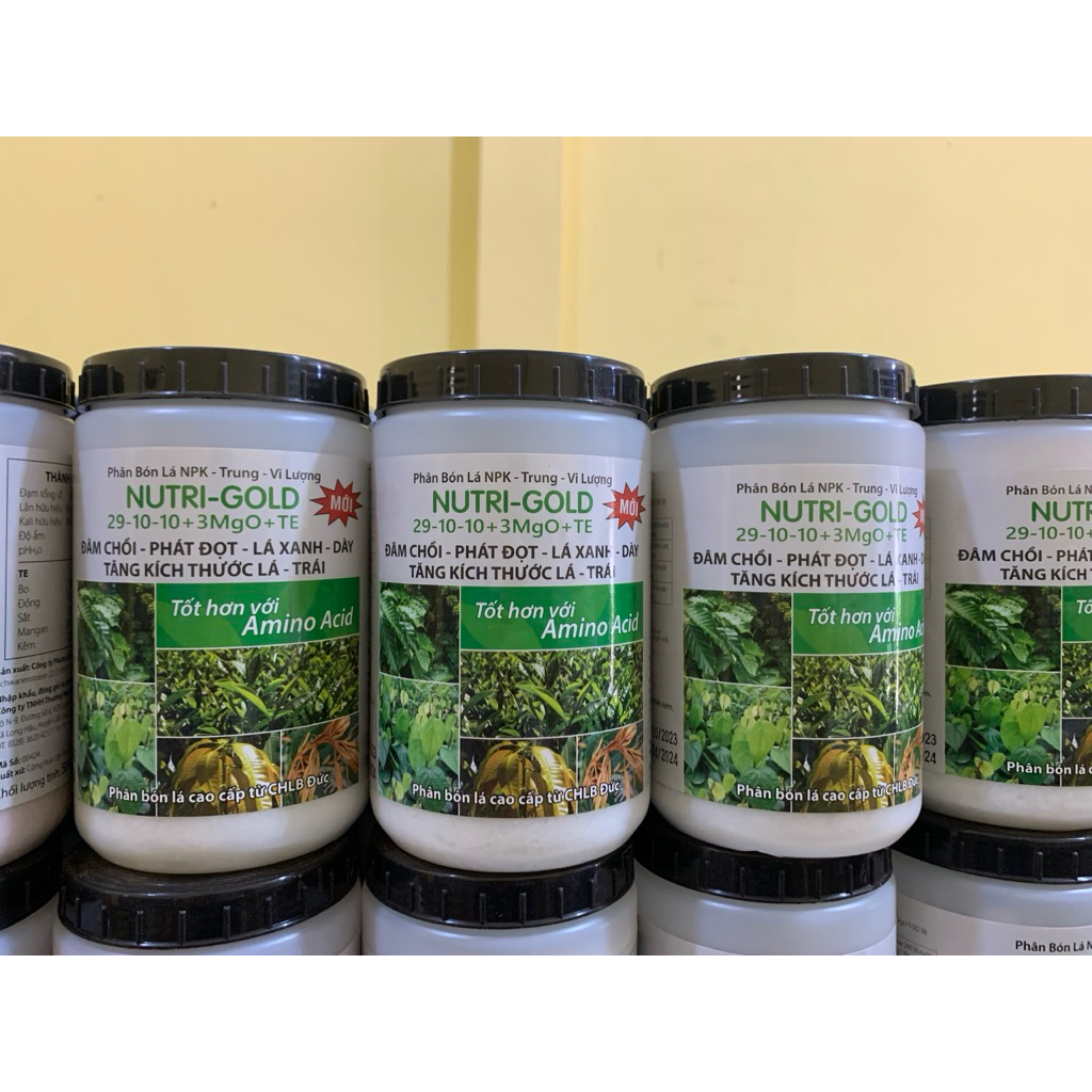 Phân bón lá Vĩnh Thạnh Nutri Gold 29-10-10 +Mgo+TE Hũ 500gr
