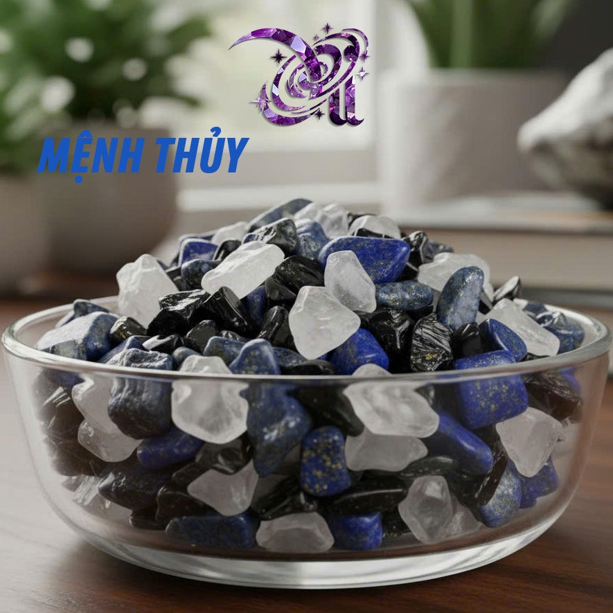 Set Đá Phong Thủy (theo MỆNH NGŨ HÀNH) - Để bàn làm việc, phòng ngủ, xe hơi, tarot - Thu hút tài vận