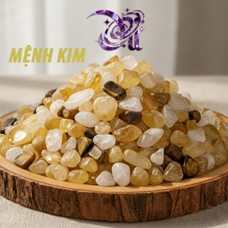 Set Đá Phong Thủy (theo MỆNH NGŨ HÀNH) - Để bàn làm việc, phòng ngủ, xe hơi, tarot - Thu hút tài vận