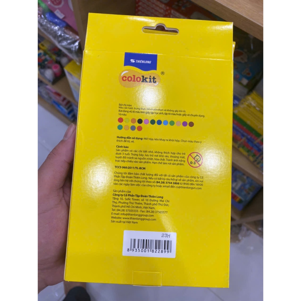 Bút chì màu Thiên Long CPC-C08 16 màu