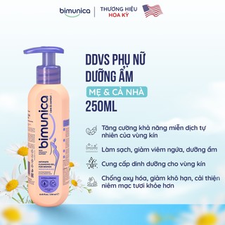 Dung Dịch Vệ Sinh Phụ Nữ Bimunica 250ml Dưỡng Ẩm Làm Sạch Vùng Kín, Cân Bằng PH