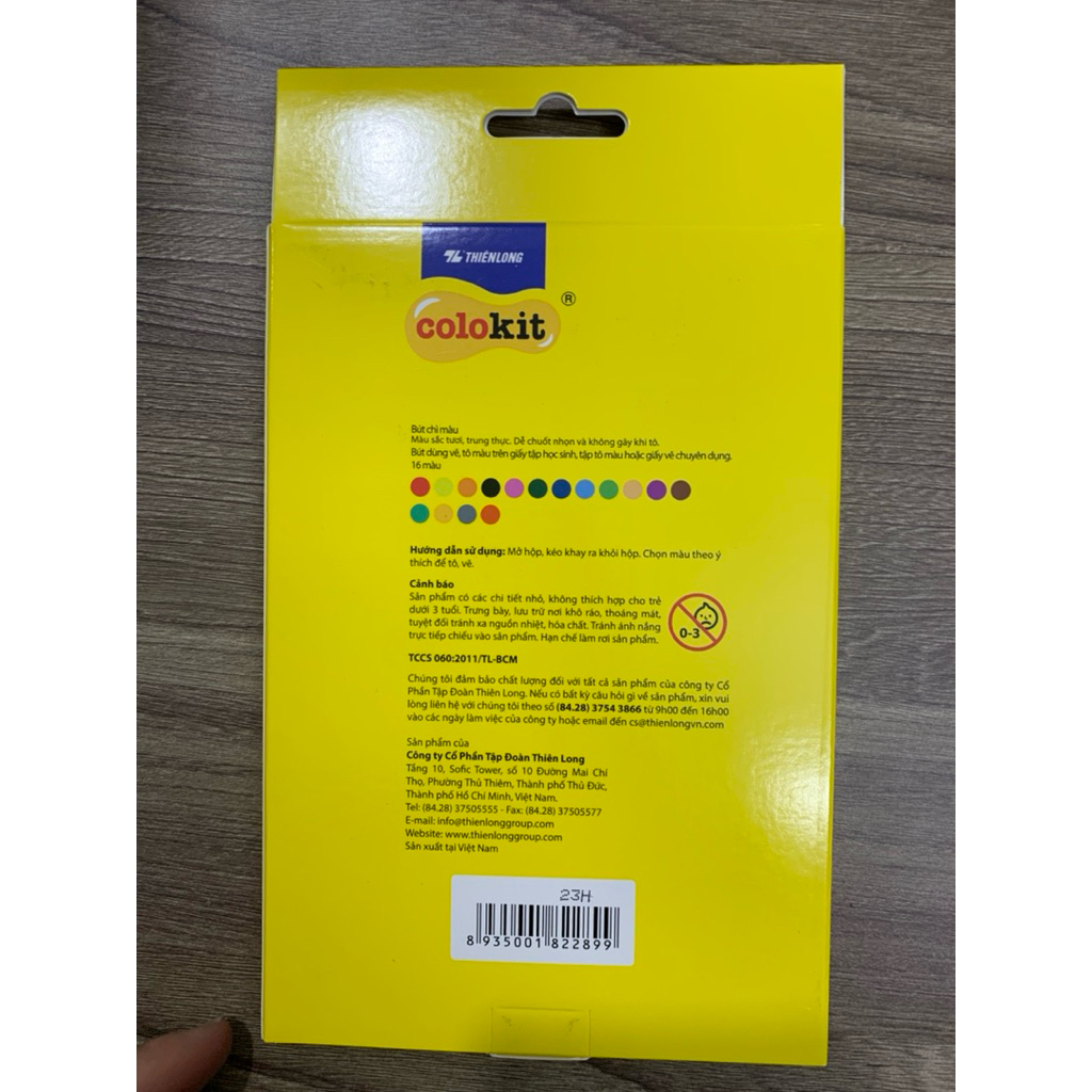 Bút chì màu Thiên Long CPC-C08 16 màu