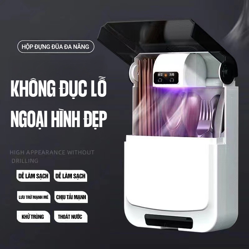 Kaleis Ống Đũa Khử Trùng UV – Diệt Khuẩn 99%, Sấy Khô Nhanh, Ngăn Nấm Mốc