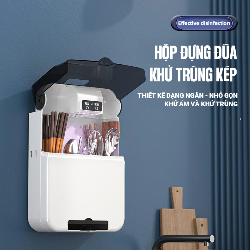 Kaleis Ống Đũa Khử Trùng UV – Diệt Khuẩn 99%, Sấy Khô Nhanh, Ngăn Nấm Mốc
