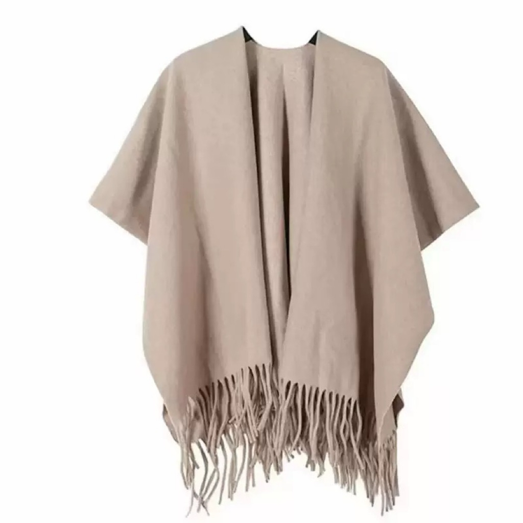 [Ảnh thật]Khăn choàng len dày dặn tua rua hàn quốc sang chảnh ấm áp