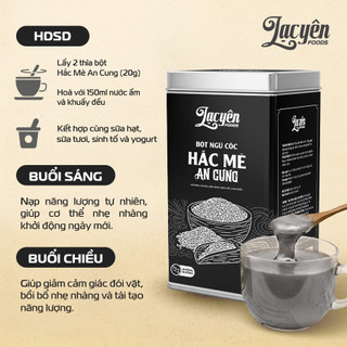 Ngũ Cốc Ăn Sáng Bột Hắc Mè An Cung Lạc Yên Foods – Bột Mè Đen Nguyên Chất Mix Các Loại Đậu Và Hạt