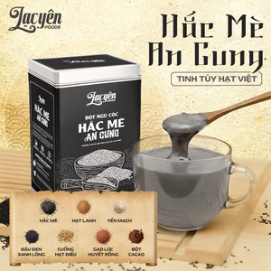 Bột Mè Đen An Cung Lạc Yên Foods – Bột Mè Đen Nguyên Chất Mix Các Loại Đậu Và Hạt, Đạt Chứng Nhận ISO