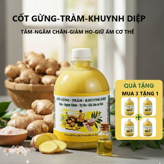 CỐT GỪNG TRÀM KHUYNH DIỆP - Tắm Ngâm Chân Giảm Ho, Giữ Ấm Cơ Thể Hiệu Quả