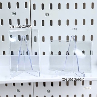 Giá Đỡ Ảnh Bo Góc Tam Giác Trong Suốt Acrylic Decor Card Idol Góc Học Tập Xinh Timo VPBL35