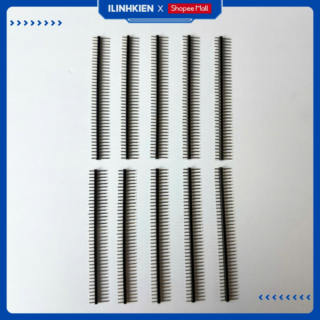 Jump đực cái đơn 1.27mm 1x40P chân thẳng chính hãng ilinhkien
