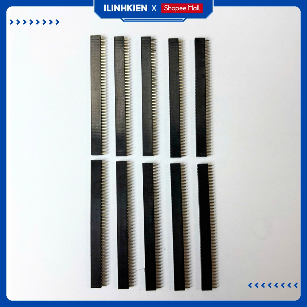 Jump đực cái đơn 1.27mm 1x40P chân thẳng chính hãng ilinhkien
