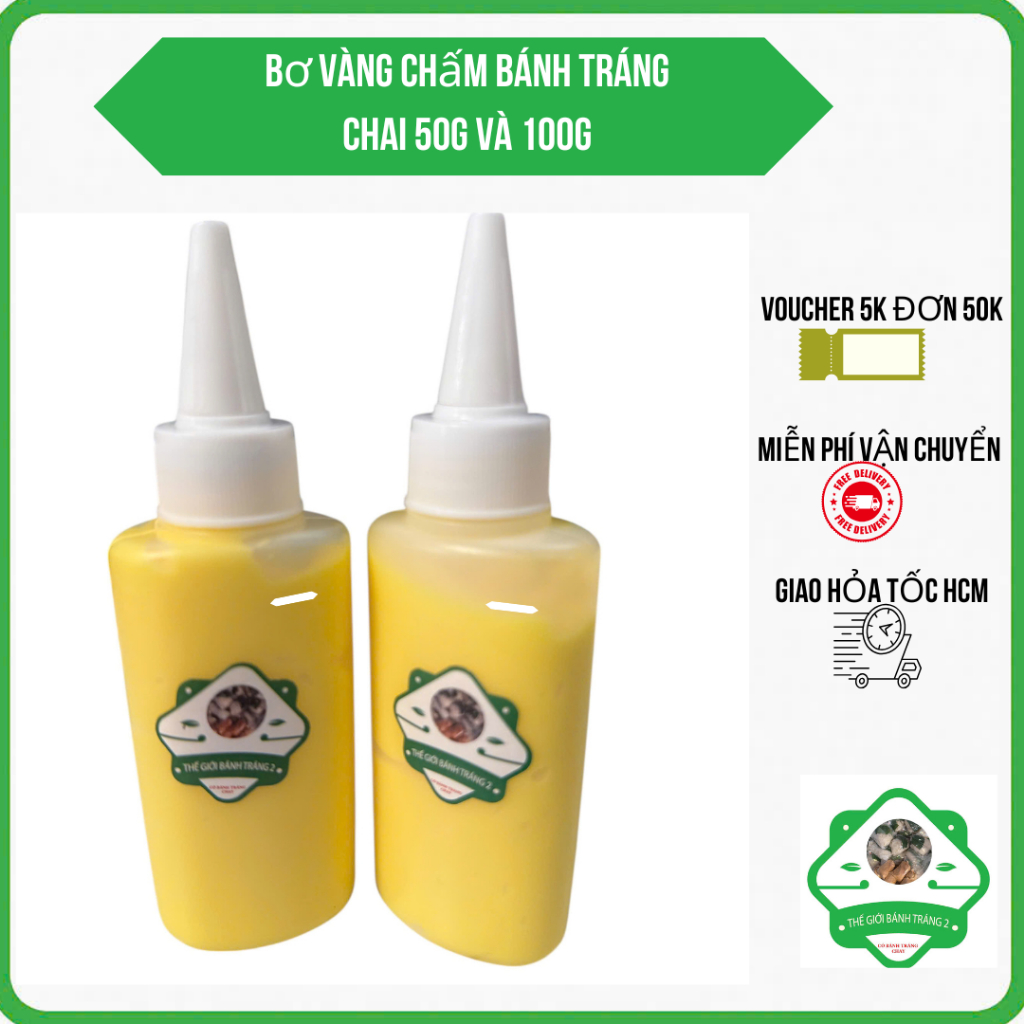 BƠ VÀNG BÁNH TRÁNG SIÊU BÉO THƠM NGON 50G VÀ 100G