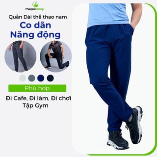 Quần Thể Thao Nam Dài ICADO AA1 Quần Tập Gym Yoga Co Giãn Tốt Chất Vải Thấm Hút Mồ Hôi thegioidotap