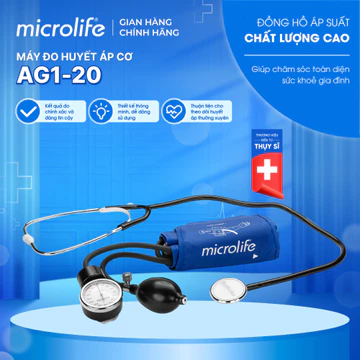 Máy Đo Huyết Áp Cơ AG1-20, Kèm Đồng Hồ và Ống Nghe, Kết Quả Chính Xác Chuẩn Phòng Khám & Bệnh Viện