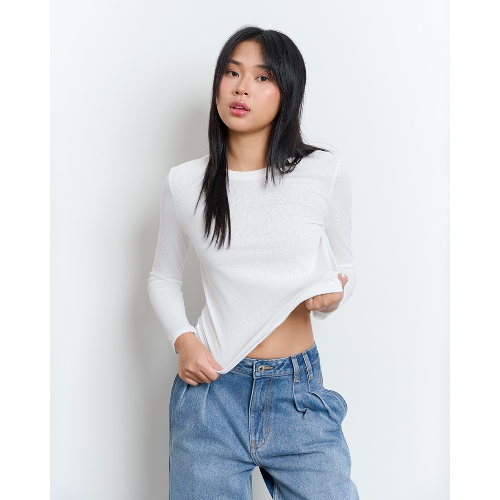 TheBlueTshirt - Quần jeans phom baggy xếp ly màu nhạt sau đậm cho nữ - Soho Jeans