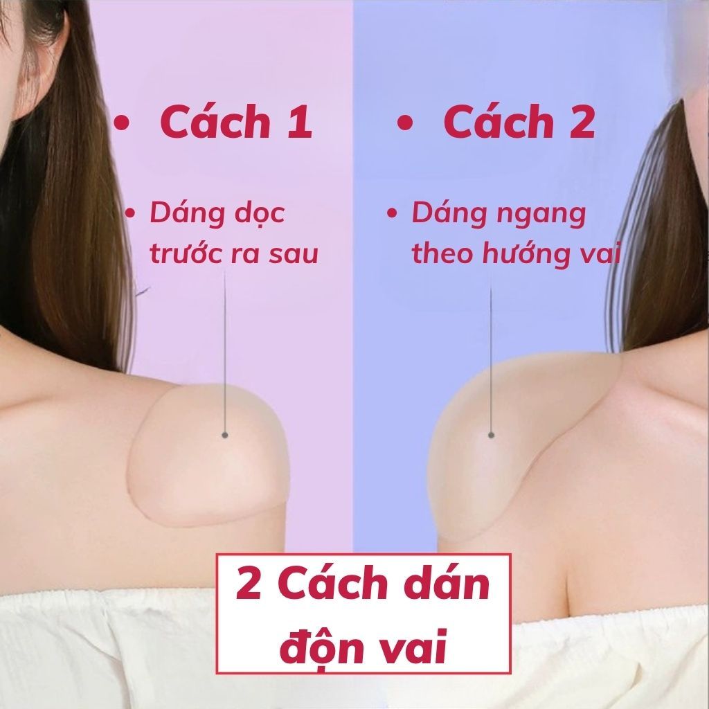 Miếng dán độn vai silicon nâng vai tự nhiên rộng vai siêu tàn hình tạo sự cân đối LANIXA  D0126