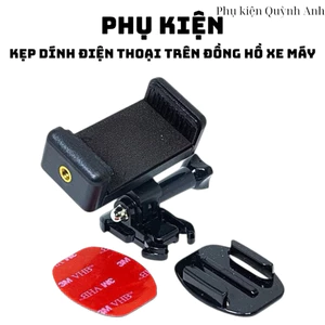 Kẹp xe máy xoay 360° dính trên bề mặt đồng hồ