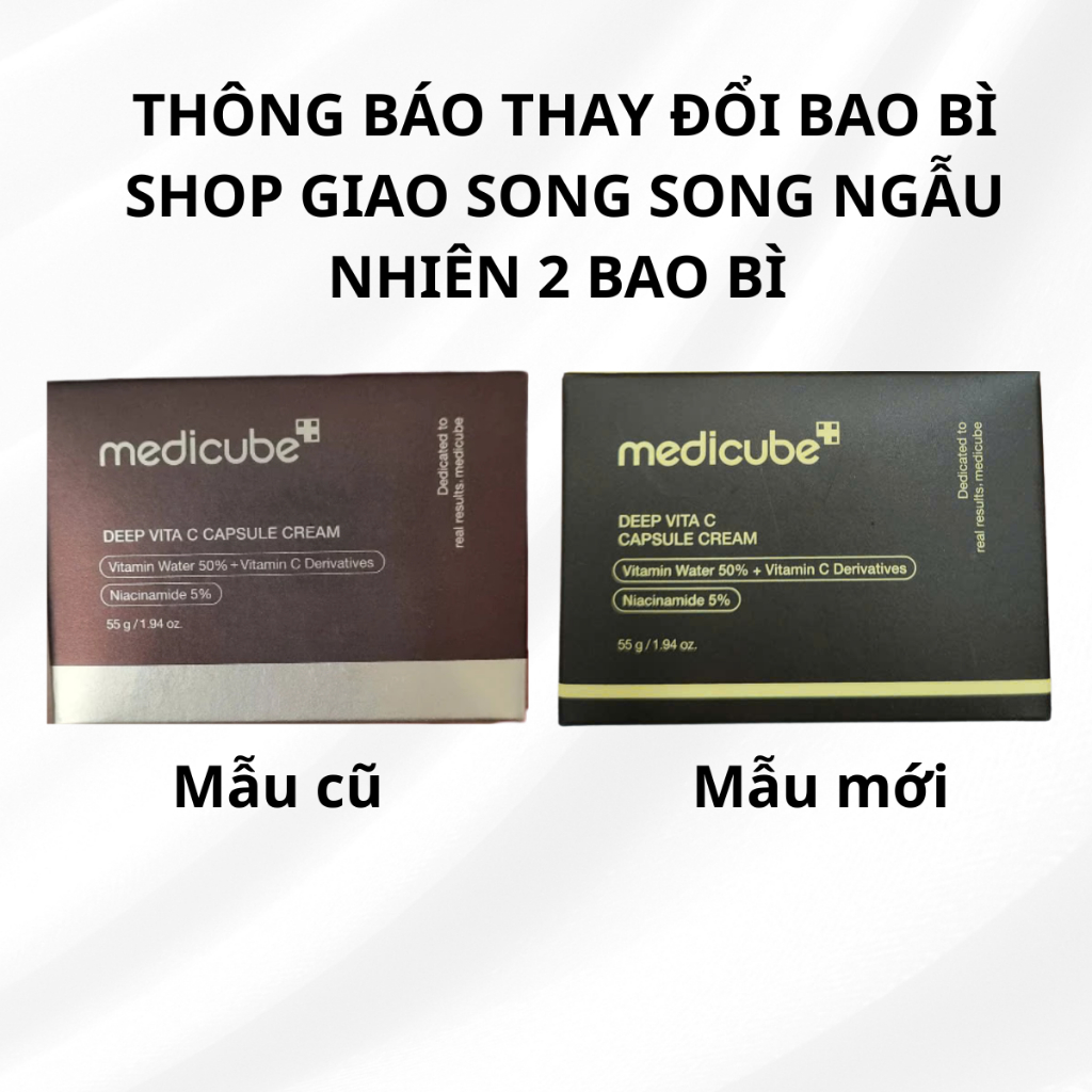 Kem dưỡng viên nang Medicube Deep Vita C Capsule Cream 55g Giúp Sáng Da, Mờ Thâm
