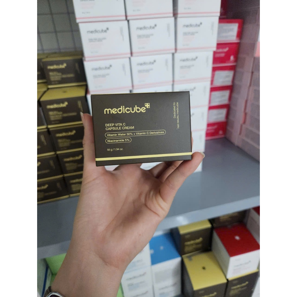 Kem dưỡng viên nang Medicube Deep Vita C Capsule Cream 55g Giúp Sáng Da, Mờ Thâm