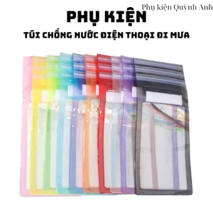 Túi chống nước điện thoại đi mưa giao màu ngẫu nhiên ưu tiên đen trắng