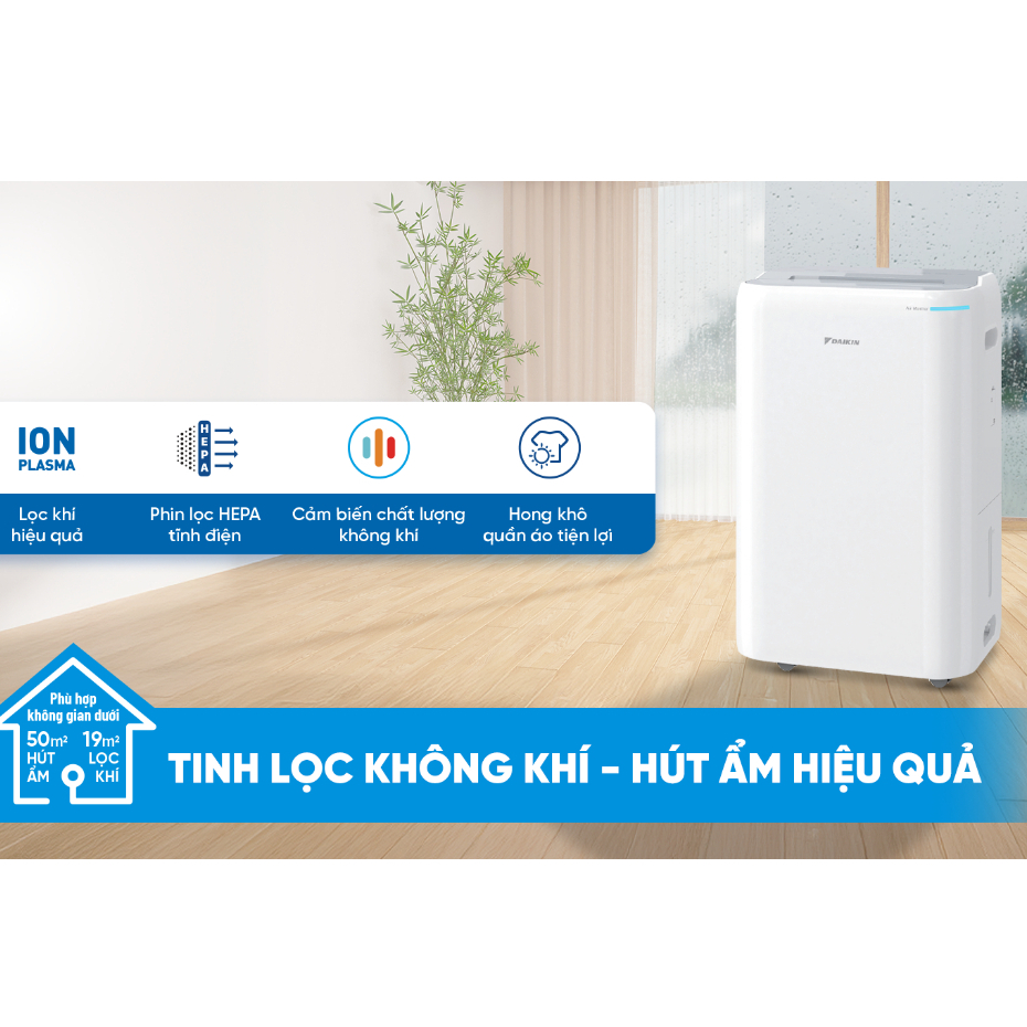Máy lọc không khí hút ẩm DAIKIN JPF12AV2