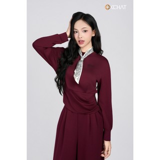 Set Đồ Nữ 𝐂𝐂𝐇𝐀𝐓 Dáng Ôm Amira Nhún Chất Liệu Mì Hàn Cao Cấp 25BDC2004ST