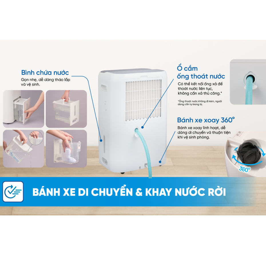 Máy lọc không khí hút ẩm DAIKIN JPF12AV2