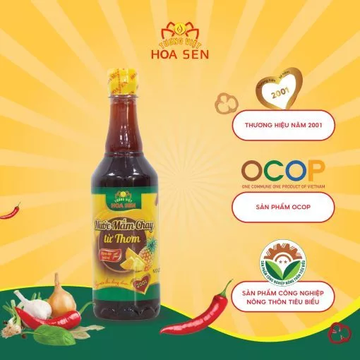 Nước mắm chay 500ml - Tương Việt hoa sen