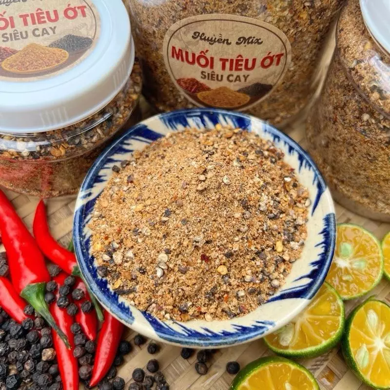 Muối Tiêu Ớt Sặc Siêu Cay Đặc Biệt