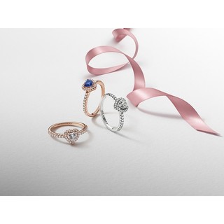 Nhẫn Mạ Vàng Hồng 14k Pandora Timeless Hứa Hẹn Tình Đầu (Trái Tim)