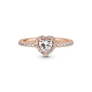 Nhẫn Mạ Vàng Hồng 14k Pandora Timeless Hứa Hẹn Tình Đầu (Trái Tim)