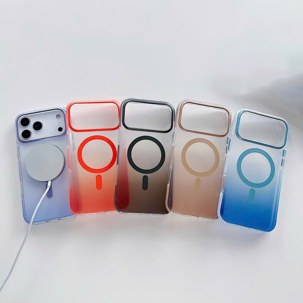 Ốp lưng iPHONE KiNGBON Lưng PC cứng hỗ trợ vòng sạc nam châm cao cấp viền dẻo chống sốc 360 độ
