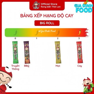 Snack rong biển Big Roll Tao Kae Noi Vị Truyền thống/ Cay/ Mực/ BBQ Hộp 18g - 6 gói x 3g