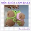 Móc khóa Capybara len handmade - amigurumi - crochet