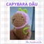 Móc khóa Capybara len handmade - amigurumi - crochet
