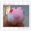 Móc khóa heo tròn - handmade len - crochet - amigurumi