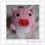 Móc khóa heo tròn - handmade len - crochet - amigurumi