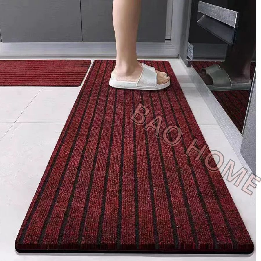 Thảm Lau Chân Nhà Bếp Cao Cấp Polyester Chống Trượt Thấm Hút Nhanh Dễ Vệ Sinh  1986