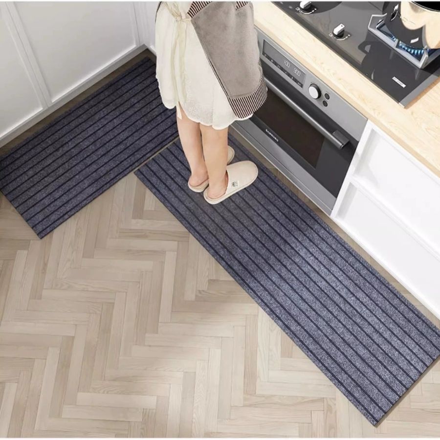 Thảm Lau Chân Nhà Bếp Cao Cấp Polyester Chống Trượt Thấm Hút Nhanh Dễ Vệ Sinh  1986