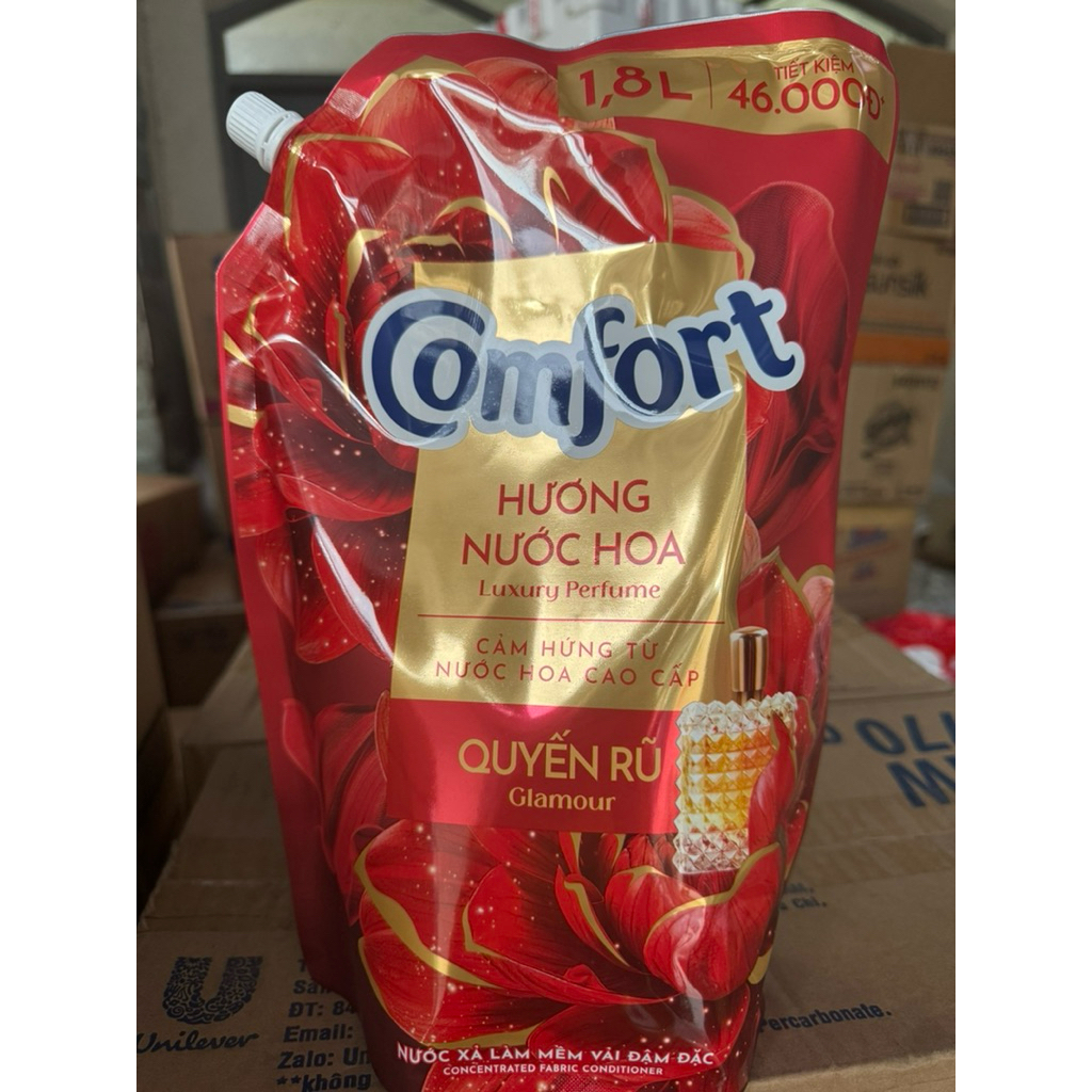 Nước xả vải Comfort Hương nước hoa Thiên nhiên Quyến rũ 1.8l - 3.7l