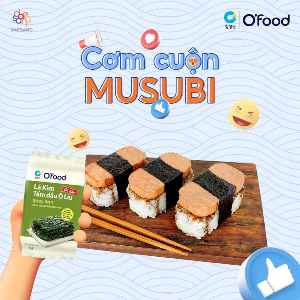 [PHIÊN BẢN 24 GÓI] Rong Biển Lá Kim O’Food Ô Liu 4G – Combo 12+12 – Ăn Liền Healthy