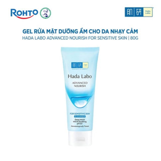 Gel Rửa Mặt Dưỡng Ẩm Hada Labo  Advanced Nourish For Sensitive Skin Cleanser 80g